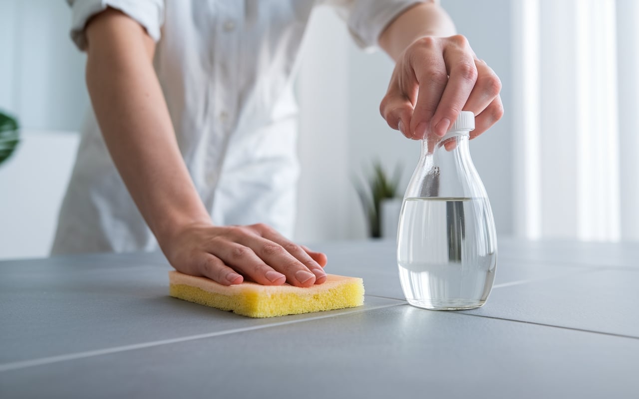 Il trucco sconosciuto per pulire le fughe delle piastrelle con un ingrediente della dispensa
